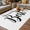 thumbnail image 2 of Fsddascl You Are The Best Outdoor Rug for Patio/Deck/Porch, Non-Slip Large Area Rug 6 x 9 Ft, Black Words Indoor Outdoor Rugs Washable Area Rugs, Reversible Camping Rug Carpet Runner, 2 of 5