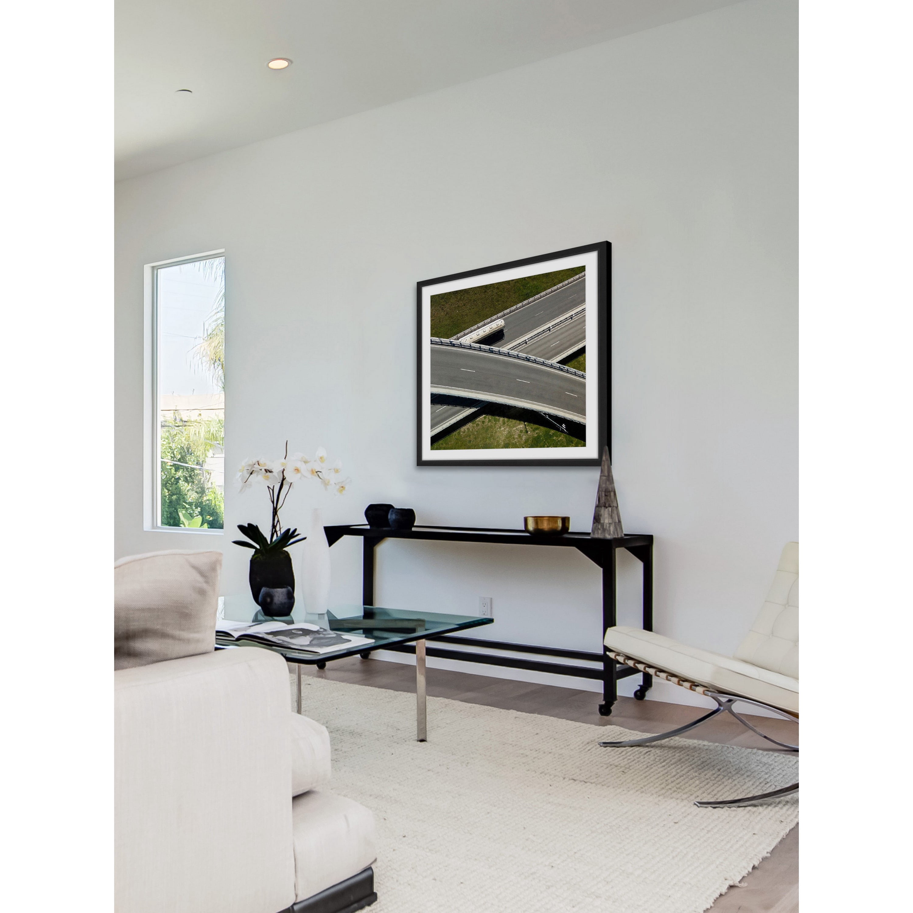 "Overpass" Framed Painting Art Print, 24.0" x 1.5"
