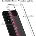 thumbnail image 3 of ANJ+ Hybrid Slim [Scratch-Proof] Hard Back Cover Case w/Flexible Bumper Compatible with T-Mobile REVVL V+ 5G - Marble Pattern (Black), 3 of 6