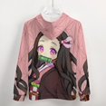 thumbnail image 5 of Kamado Nezuko Zip Up Hoodies Unisex Realistic 3D Print Sweatshirt Long Sleeve Hooded Jacket Coat M, 5 of 8