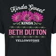 thumbnail image 3 of Yellowstone  - Kinda Sweet Kinda Beth Dutton - Juniors Cropped Cotton Blend T-Shirt, 3 of 6