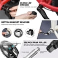 thumbnail image 4 of DURATECH 31 Pieces Bicycle Tool Kit, Complete Bike Repair Kit with Storage Box, Mountain Bike Repair Tools, for Mountain, Road, and Park Bicycle with Chain Riveter, Tire Levers, Crank Puller, 4 of 9