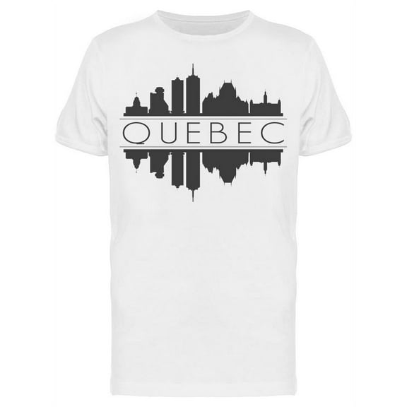 Quebec Canada, Skyline Art T-Shirt Men -Image by Shutterstock, Male Small
