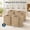 Brown, variant on Set of 4 Cotton Rope Baskets 13 x 13 x 13 Inches, Woven Storage Bins with Handles for Shelves, Organizing Books and Magazines, White