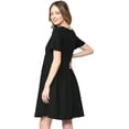thumbnail image 4 of SURJDE Robe de Maternité Formelle pour Femme avec Plis à l'Avant et à l'Arrière, 4 of 7