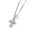 White, variant on Made of 925 silver, this stylish and versatile short cross clavicle necklace for women is inlaid with stylish zircons.