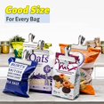 thumbnail image 4 of nipocaio 2 Pack Chip Clips, Utility Steel Clips, Bag Clips, Food Clips, Paper Clips, Air Tight Seal Grip, for Food Packages, Kitchen Storage, Office, 3 Inch, 4 of 5