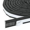 thumbnail image 1 of Sello de puerta de aislamiento Uxcell, cinta de aislamiento de espuma de PU autoadhesiva de 16.4 ft, cinta de sellado de ventana para insonorización de invierno, relleno de huecos para puertas, Negro, 1 of 6