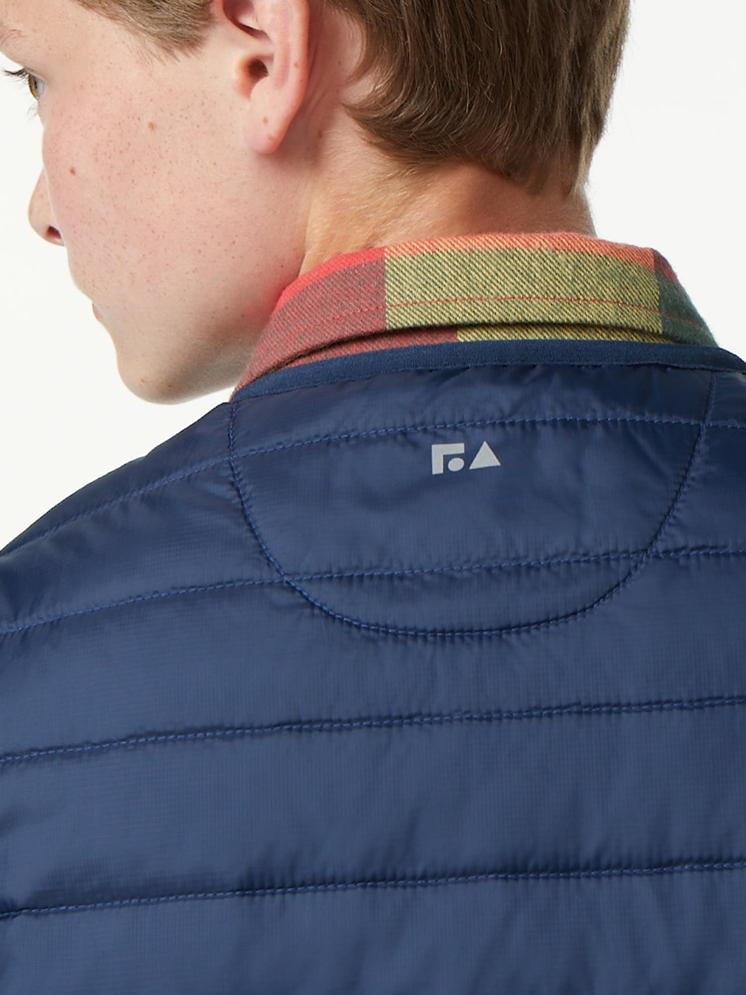 Free Assembly Boys Solid Packable Vest, Sizes 4-18