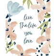 thumbnail image 3 of Medley, Elizabeth 20x24 Black Modern Framed Museum Art Print Titled - Live The Life You Love, 3 of 5