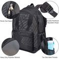 thumbnail image 5 of Heavy Duty Mesh Backpack, See Through College Student Backpack with Padded Shoulder Straps for Commuting, Swimming, Travel, Beach, Outdoor Sports, 5 of 6