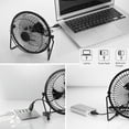 thumbnail image 3 of 5.2W Solar Panel Powered Mini Portable Cooling Fan For Travel Camping Fishing, 3 of 9