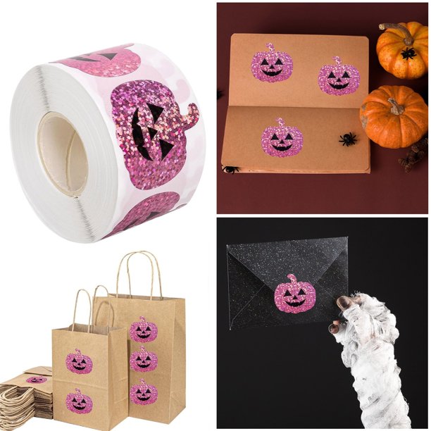 Pegatinas De Halloween Para El Hogar Diseños De Calabazas Calcomanías De Papel Artículos Para Fiestas Arte Decorativo Terrorífico Para Las Fiestas Manualidades Diy