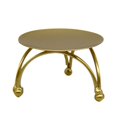 thumbnail image 1 of European Style Candlestick Iron Candle Holders Retro Round Table Golden For Home Festive Ornament 1Pcs, 1 of 8