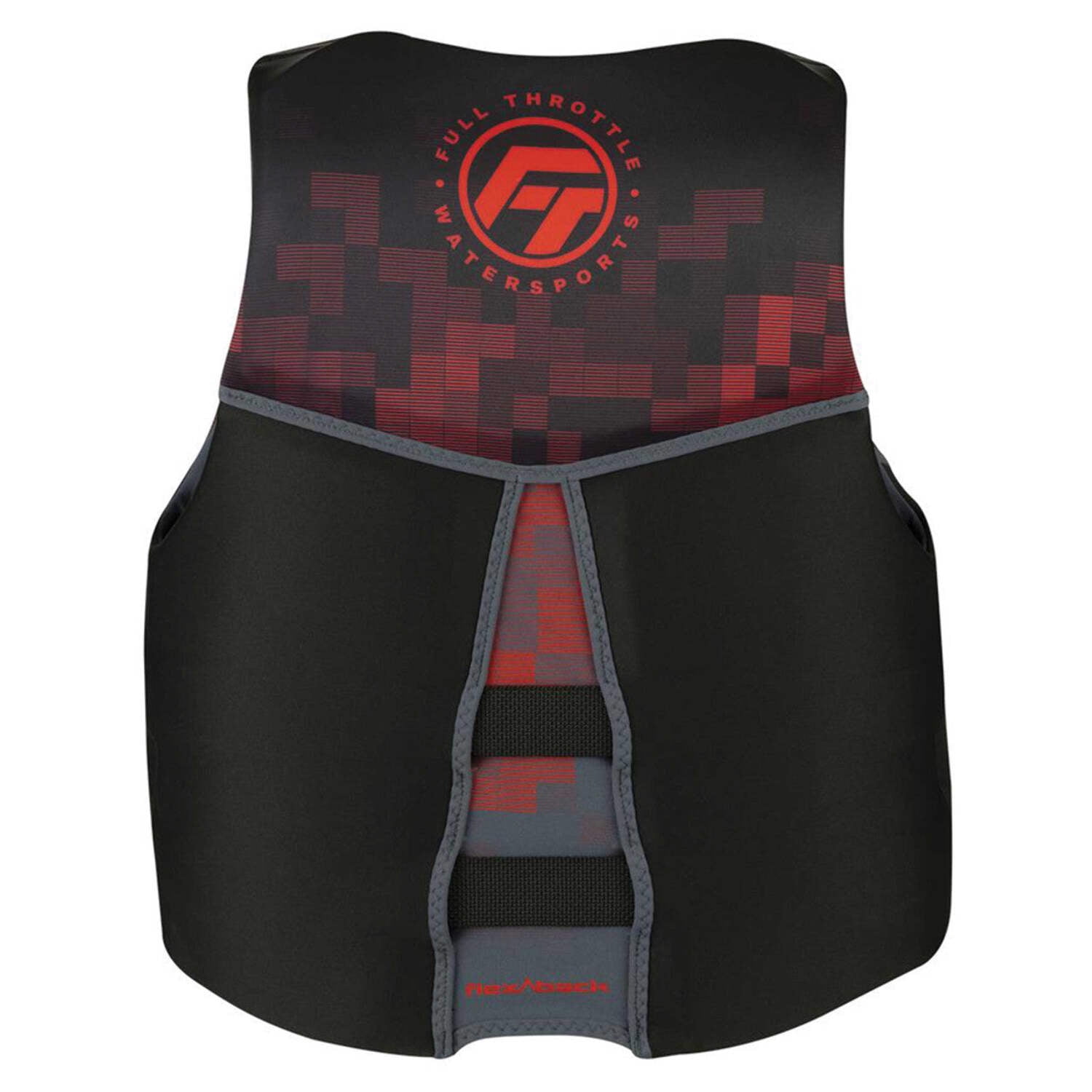Full Throttle Mens Rapid-Dry Flex-Back Life Jacket 3XL Red