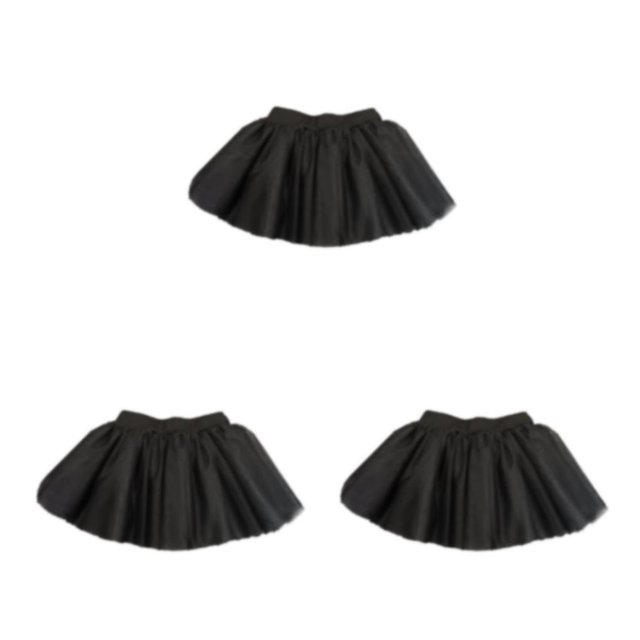 Qarigey niña niño traje tul bailarina ballet dance dancewear tutú rendimiento carnaval fiesta vestido hilo / negro Type1 NO1