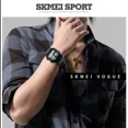 thumbnail image 3 of Reloj Skmei Impermeable Luminoso Para Hombre Color De La Correa Plateado, 3 of 5