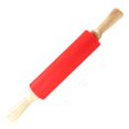 thumbnail image 1 of Rodillo de Silicona Giratorio con Mango de Madera, para repostería, Rojo, 1 Cocina Fugacal NO, 1 of 1