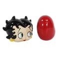 thumbnail image 3 of Comical Betty Boop And Giant Heart Love Ceramic Salt And Pepper Shakers Set, 3 of 7