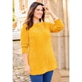 thumbnail image 5 of Catherines Women's Plus Size Chenille Cable-Knit Boatneck Sweater, 5 of 6