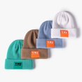 thumbnail image 3 of Letter Stitching Baotou Cold Hat Tide Winter Outdoor Warm Knitted Hat Women's Autumn Men's Beanie Hat, 3 of 5