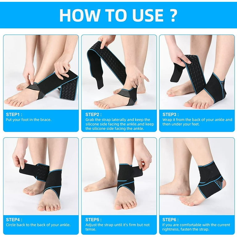 1pcs Ankle Support Brace With Side Stabilizers For Men Women, For Sports  Injury Recovery Ankle, Strong Stabilization