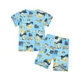 thumbnail image 2 of WIBACKER Boys 3D Excavator Printed Pajamas Short Sleeves 2-Piece Toddler PJs Set Kid Sleepwear Summer Comfy Jammies, 2 of 8