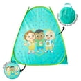 3pc Tent Set with Pillow and Flashlight, Aqua, Unisex