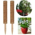 thumbnail image 2 of Tótem de soporte para plantas, poste de musgo para plantas, diseño ajustable y altura personalizable, palo de madera maciza para una fácil instalación y fibra de coco natural para retención de, 2 of 6