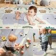 thumbnail image 4 of 79x71 Extra Large Baby Play Mat for Floor, Foldable Foam Playmat for Babies 0-12 Months & Kids, Non-Toxic Waterproof Baby Mat for Floor, Thick Playpen Mat for Tummy Time Crawling, 4 of 9