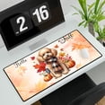 thumbnail image 3 of Hello Fall Poodle Scarf Welcome Autumn with Leaves Pumpkins Desk Mat Full Keyboard Mouse Pad Poodles Dog Lover Gifts Idea Large Mousepad - 00011, 3 of 5