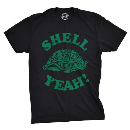 Mens Shell Yeah T Shirt Funny Turtle Tee Best Beach Vacation (Best Shelling Beaches In The Us)