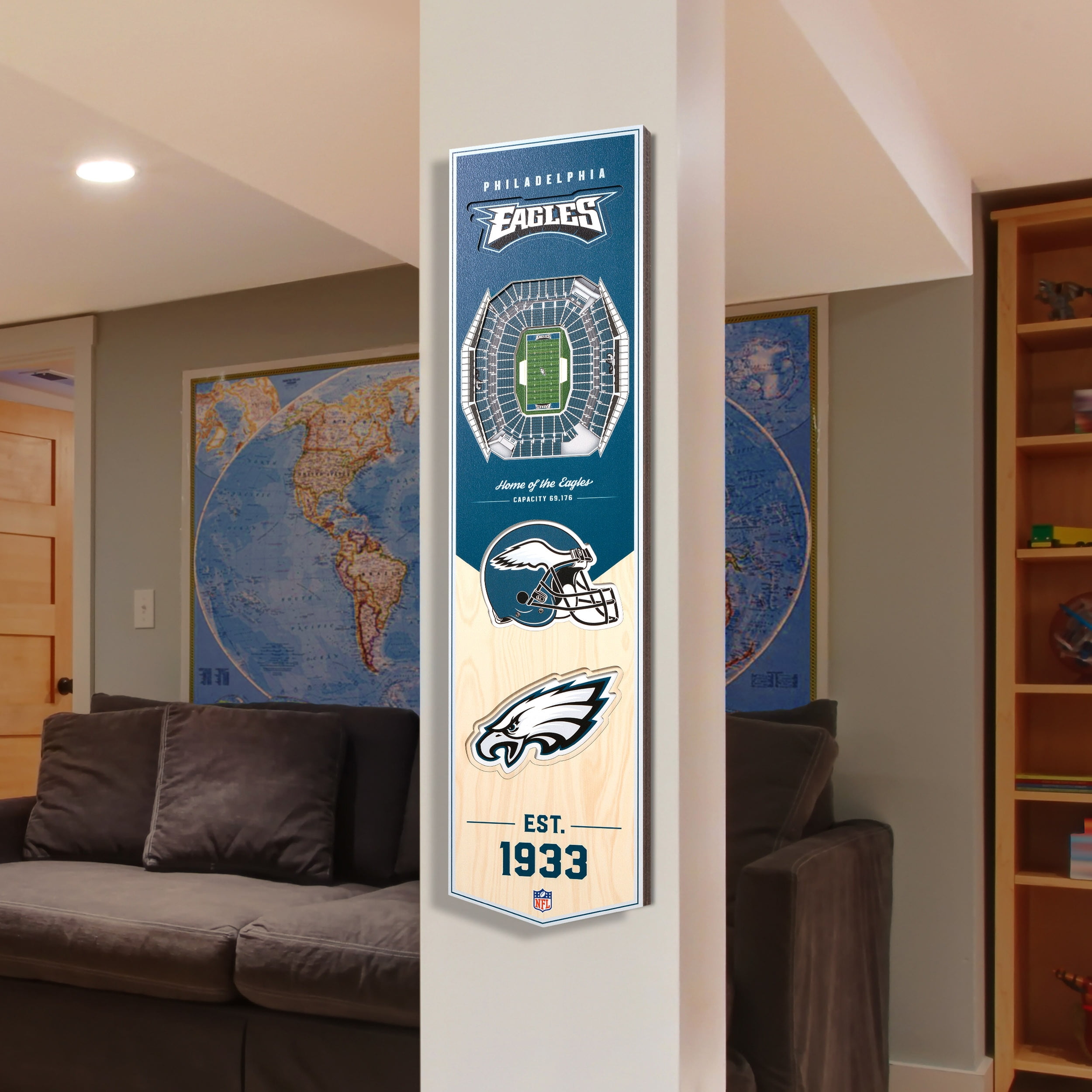Eagles 8'' x 32'' 3D StadiumView Banner