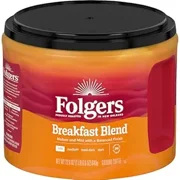Folgers Breakfast Blend Ground Coffee, Smooth & Mild Coffee, 22.6 Ounce Canister