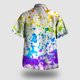 thumbnail image 4 of Camisas Para Hombre Manga Corta Hombres Casual Manga corta Primavera Verano Turndown Neck 3D Impreso Camisas Moda Top Blusa Camisas (Blue, XXL), 4 of 5