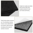 thumbnail image 3 of Uxcell Furniture Slider, 16Pcs 1.2" Square Self Adhesive Felt Furniture Pad, Floor Protector for Hardwood Floor (Black), 3 of 6