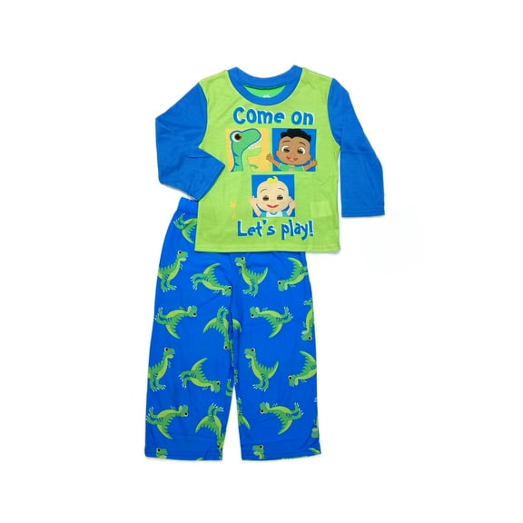 Cocomelon JJ and Cody Dinosaur 'Let's Play' Toddler Boy's Pajama Set, Size 5T