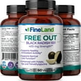 thumbnail image 3 of Fineland Vitamins FREE OUT Black Radish Liver and Detox Support Capsules, 60 Count, 3 of 5