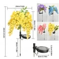 thumbnail image 4 of Innens Solar Flower Lights Wisteria Flowers Waterproof Garden Stake Light Landscape Decor for Yard Lawn Outdoor (Yellow, 5 Pack), 4 of 13