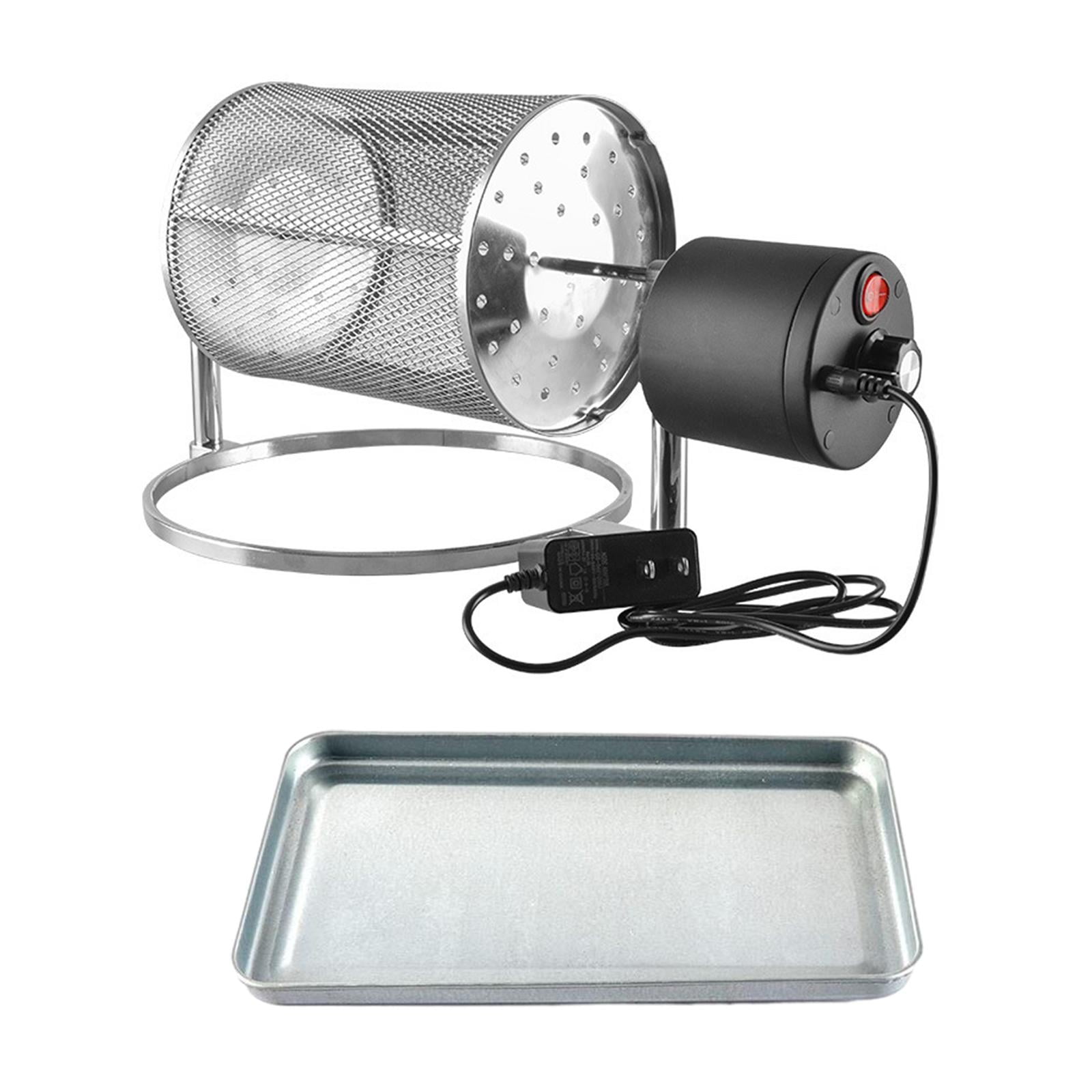 Coffee Bean Roaster Roller Baker US Plug Household Use Home Reusable Power Saving Non Stick Dryer for Grain Nuts Peanut Cashew S 18x14cm