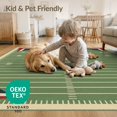 thumbnail image 4 of ODIKA 9'x12' Washable Area Rug Non-Slip, Chair-Friendly Football Field Gridiron Retro Pennant Doormat Door Footaball for Dining Room, Basement, Large Office, 4 of 7