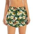 thumbnail image 2 of Rateoe Sunflowers And Butterflies Printed 2 in 1 Women's Workout Shorts for Athletic Gym Running Shorts with Phone Pockets-Medium, 2 of 7
