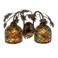 thumbnail image 2 of Meyda Tiffany 99978 Oak Leaf And Acorn 2 Light 12" Tall Wall Sconce - Copper, 2 of 6