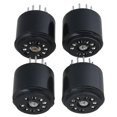 thumbnail image 4 of BQLZR 4 x Black Bakelite 9 Pin Vacuum Tube Socket Saver Tube Amplifier Parts, 4 of 5