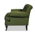 thumbnail image 4 of Jennifer Taylor Home Alana 38" Lawson Large Living Room Accent Arm Chair with Metal Casters, Olive Green, 4 of 11