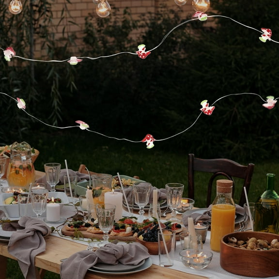 OUNONA Mushroom Decorative Lighting Design String Lights Child