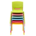 thumbnail image 5 of 6PCS Colorful School Stackable School Chairs with 11inch Seat Height Plastic Classrooms Chairs for Kids Learning Chairs Indoor Outdoor, 5 of 20