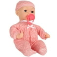 thumbnail image 3 of Dream Collection: My Dream Baby - 13" Bunting Baby Doll - Peachy Pink-Gray Outfit, Soft Sleeping Bag, Toy Pacifier, Hard Body, Nap Time Play, Kids 2+, 3 of 10