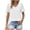 White, variant on TKLPEHG Dressy Tops for Women Fashion Loose Going Out Tops Short Sleeve T Shirts Summer Color Block Graphic Tee Casual V Neck Tshirt Lightweight Blouse(Hot Pink,L)