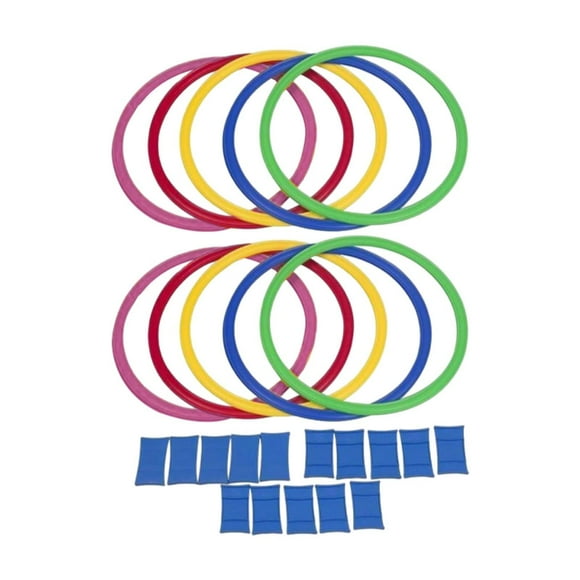 10 anillos de entrenamiento de agilidad para pies, equipo de entrenamiento sensorial para jardín de infantes, juego práctico de deportes al aire libre 42 cm